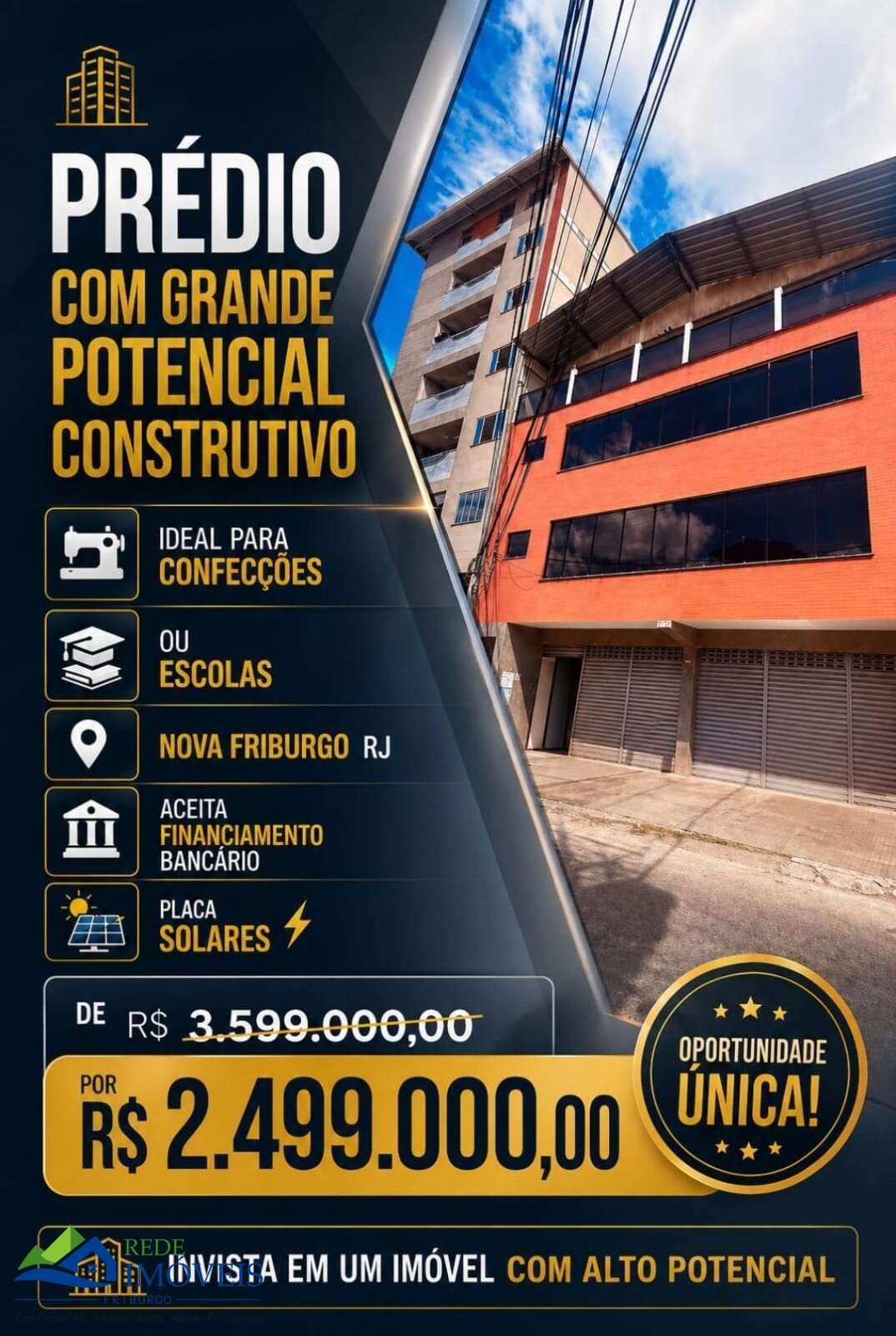 Prédio comercial à venda, 1250m²