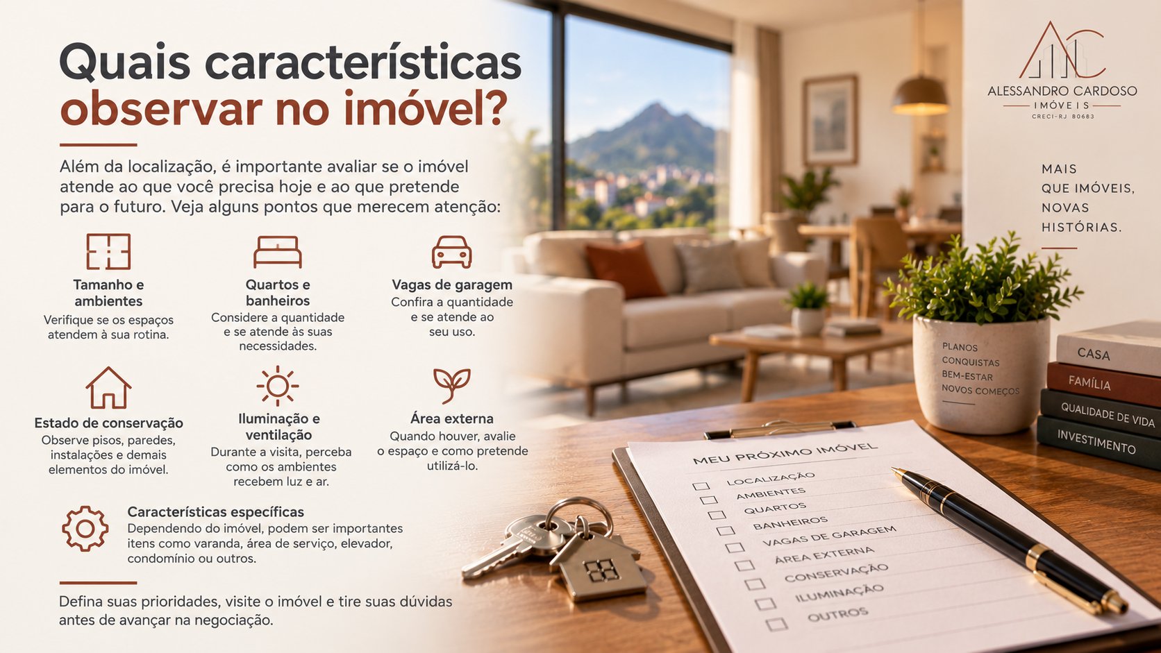 Quais características observar no imóvel - Alessandro Cardoso Imóveis